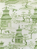 Kinjo 206 Greenery Toile Covington Fabric